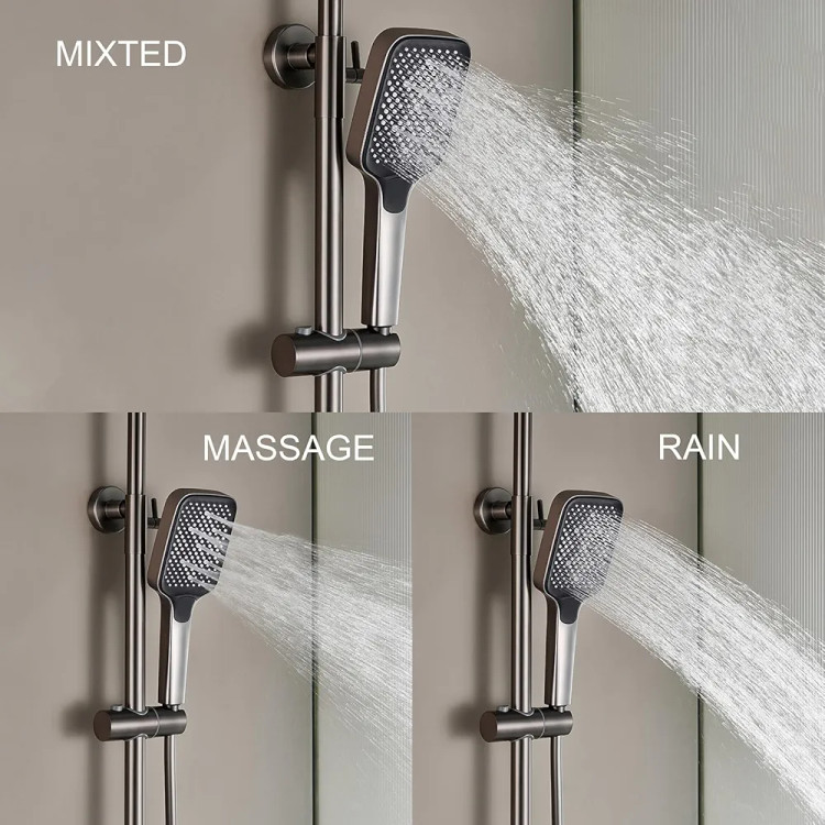 دوش پیانویی با طراحی خاص، مناسب دکوراسیون حمامهای لاکچری