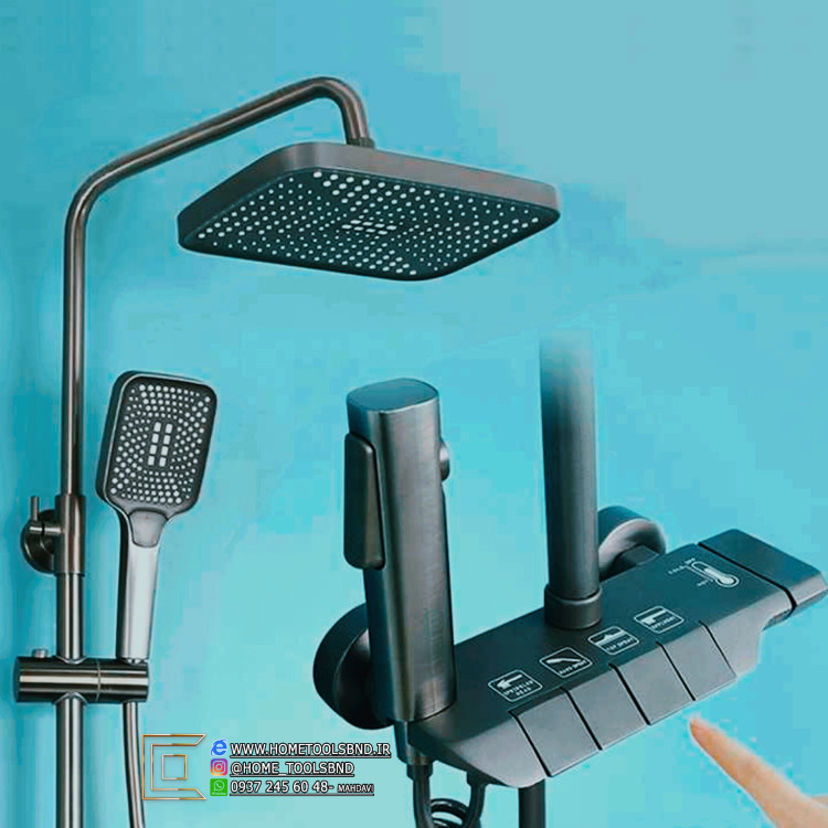 دوش حمام پیانویی HD 910 با طراحی عمودی مدرن