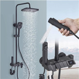 دوش حمام برند Hyshin مدل 8099 با لوله استیل ضدزنگ و بدنه برنجی