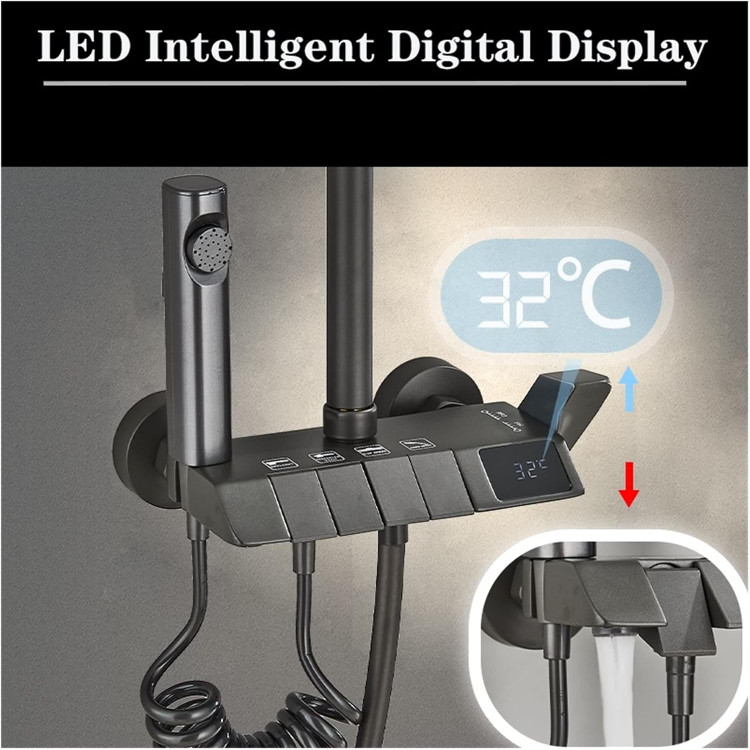 شلنگ فنری با شات آف و قابلیت چرخش ۳۶۰ درجه در دوش Hyshin-8099