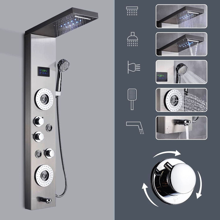 زاویه دید کامل پنل دوش PING نصب شده