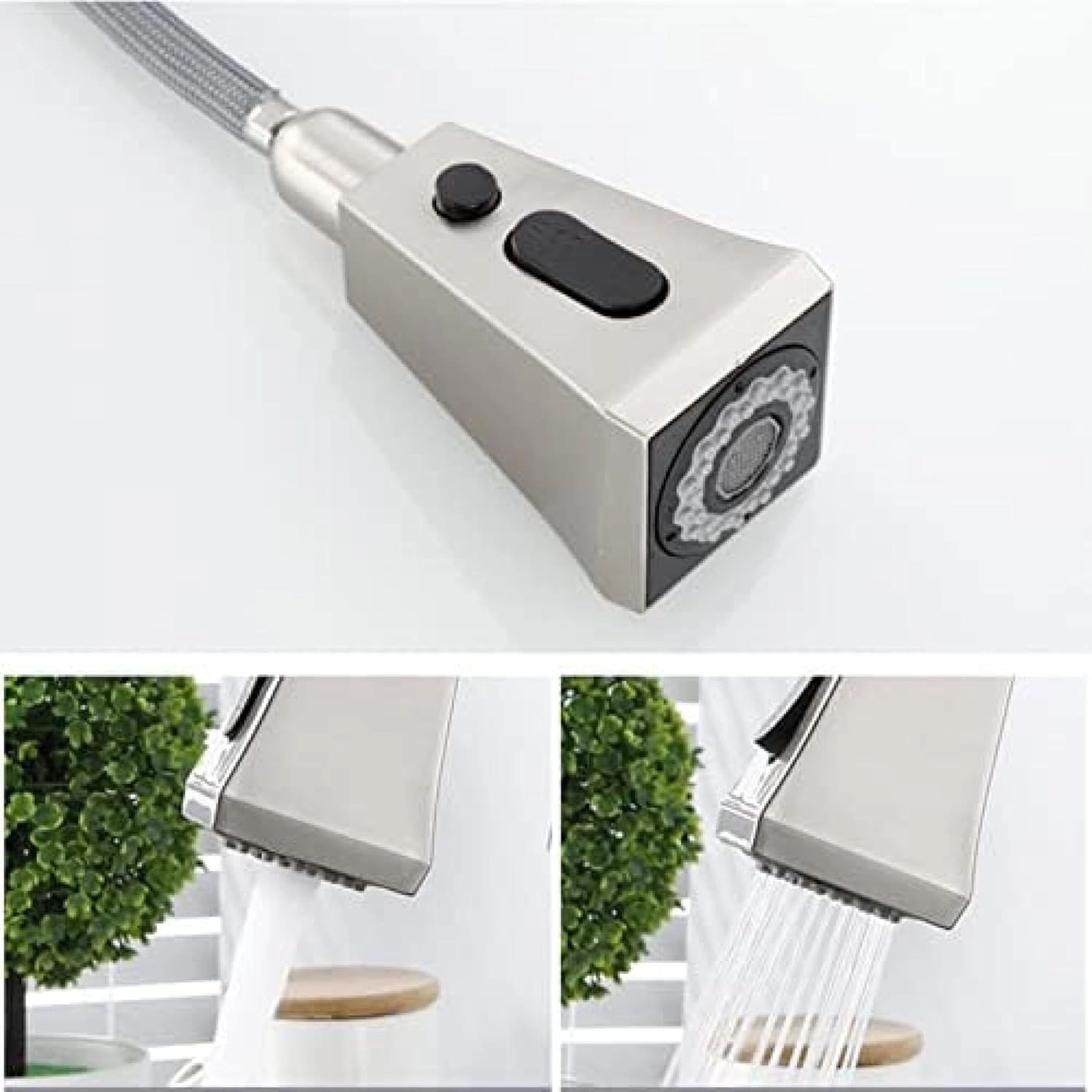 شیر ظرفشویی دو کاره شاوری 360 درجه مدل آب تصفیه دار برند هوادیائو