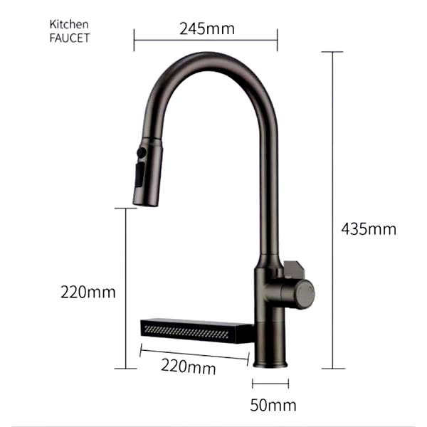 شیر ظرفشویی آبشاری با پاشش بهینه که به کاهش مصرف آب کمک میکند و نیازهای شما را برآورده میسازد.