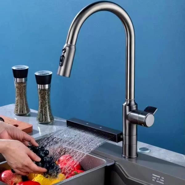 شیر ظرفشویی آبشاری با پاشش آب بهینه و تکنولوژی نوین