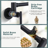 شیر دیواری با مفصل دوبل برای نصب بالای اجاق گاز