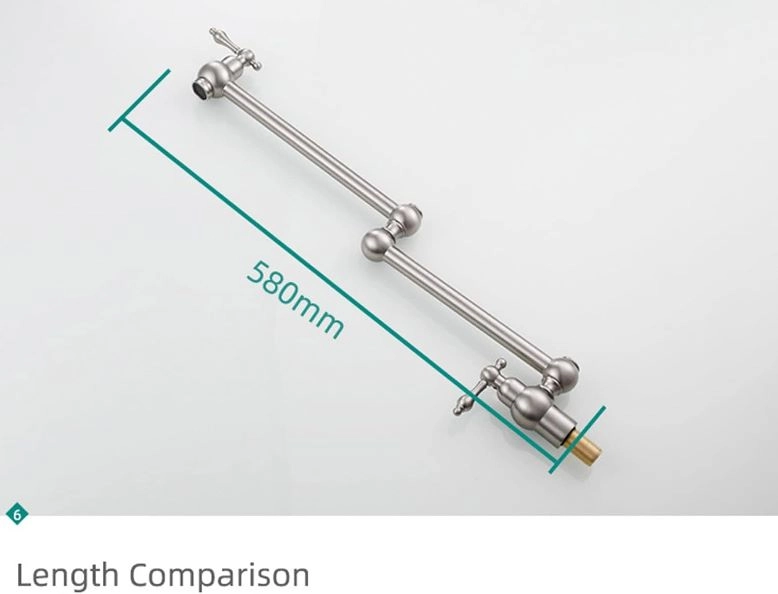 نمای نزدیک از شیر دو مرحلهای دیواری آشپزخانه