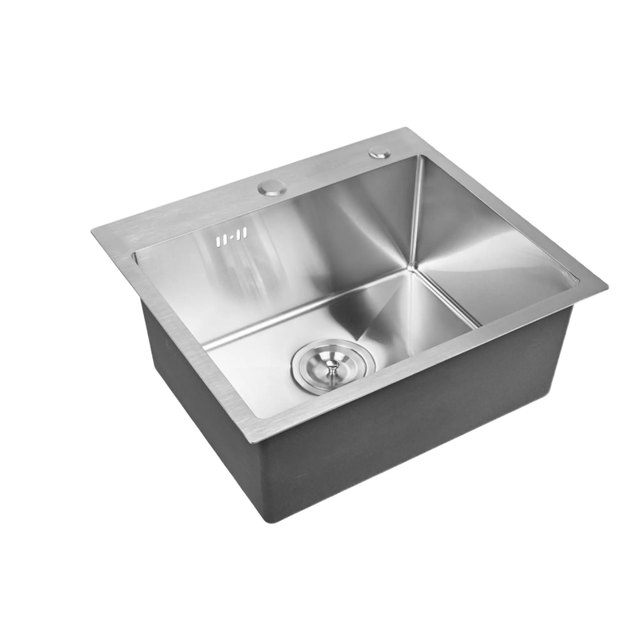 نمای نزدیک سینگ ظرفشویی تک لگن توکار